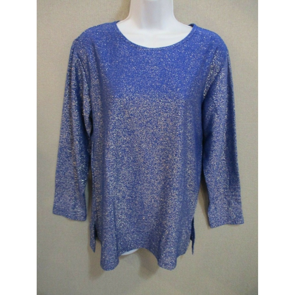 90's Cervelle Sparkly Metallic Sweater Size Small Made in USA